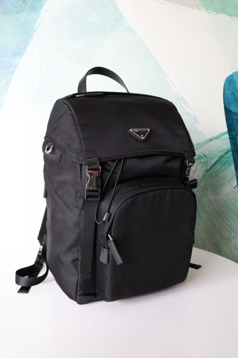 Backpacks And Belt Bags | Re-Nylon And Leather Backpack  –  Mens Backpacks And Belt Bags Backpacks And Belt Bags