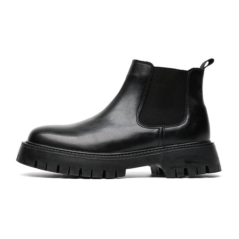 Boots | Leather Chelsea Boots  –  Mens Boots Black