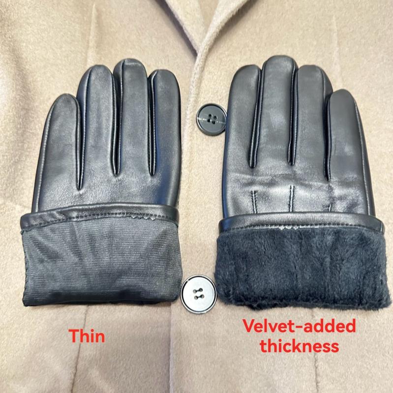 Hats And Gloves | Leather Gloves  –  Mens Accessories Black