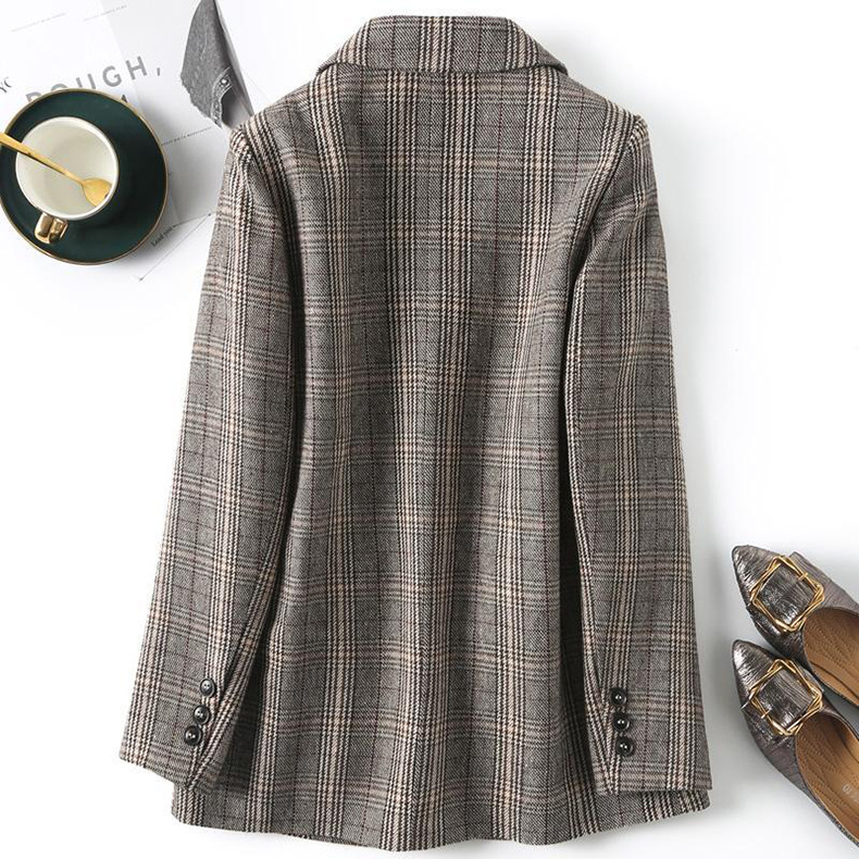 Jackets And Coats | Single-Breasted Prince Of Wales Checked Jacket  –  Womens Clothing Jackets And Coats