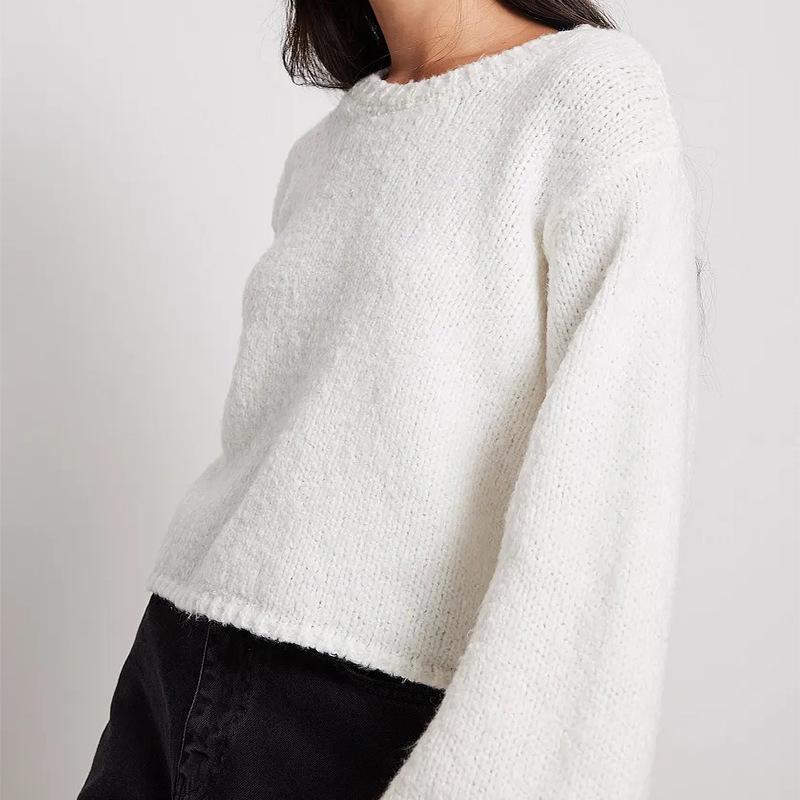 Knitwear | Mohair Crew-Neck Sweater  –  Womens Clothing Knitwear