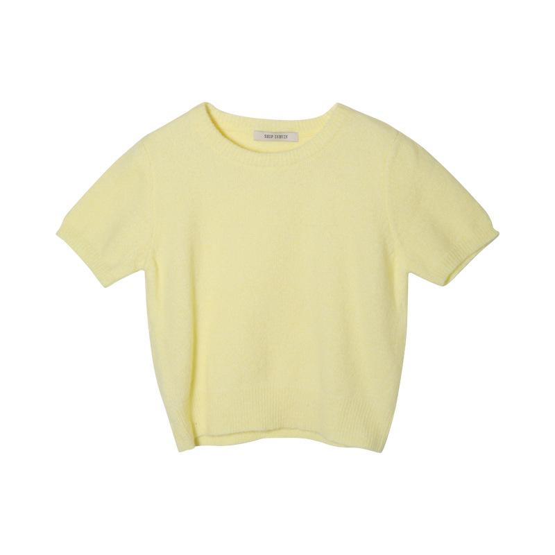 Knitwear | Short-Sleeved Cashmere Sweater  –  Womens Clothing Knitwear