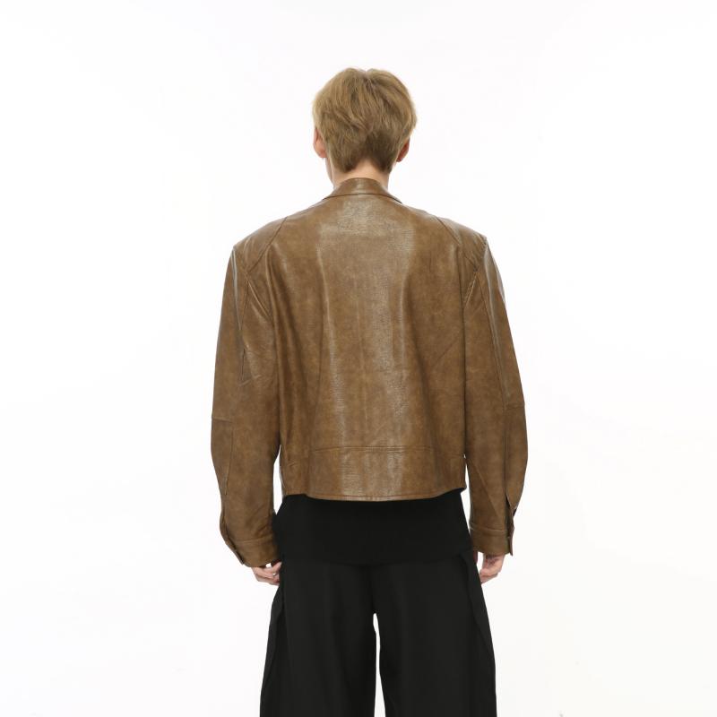 Leather Clothing | Leather Jacket  –  Mens Clothing Caramel