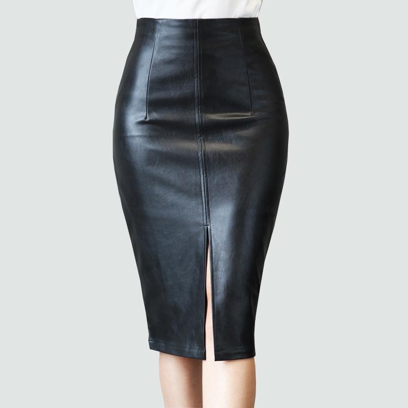 Leather Clothing | Nappa Leather Skirt  –  Womens Clothing Chalk White