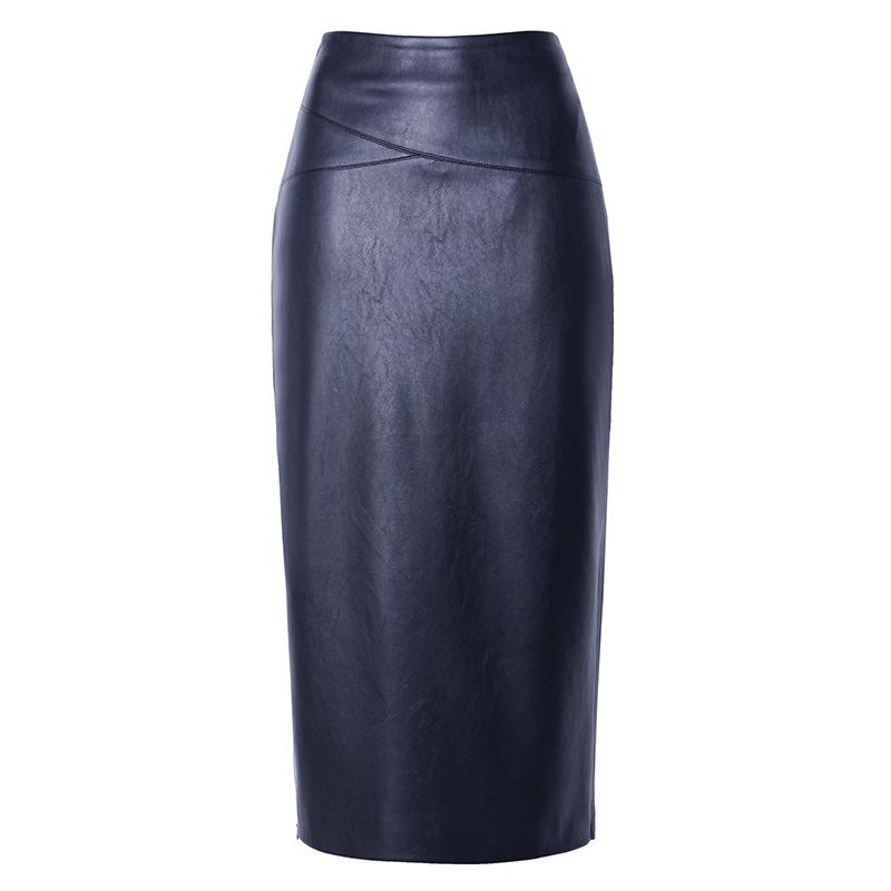 Leather Clothing | Stretch Nappa Leather Skirt  –  Womens Clothing Black