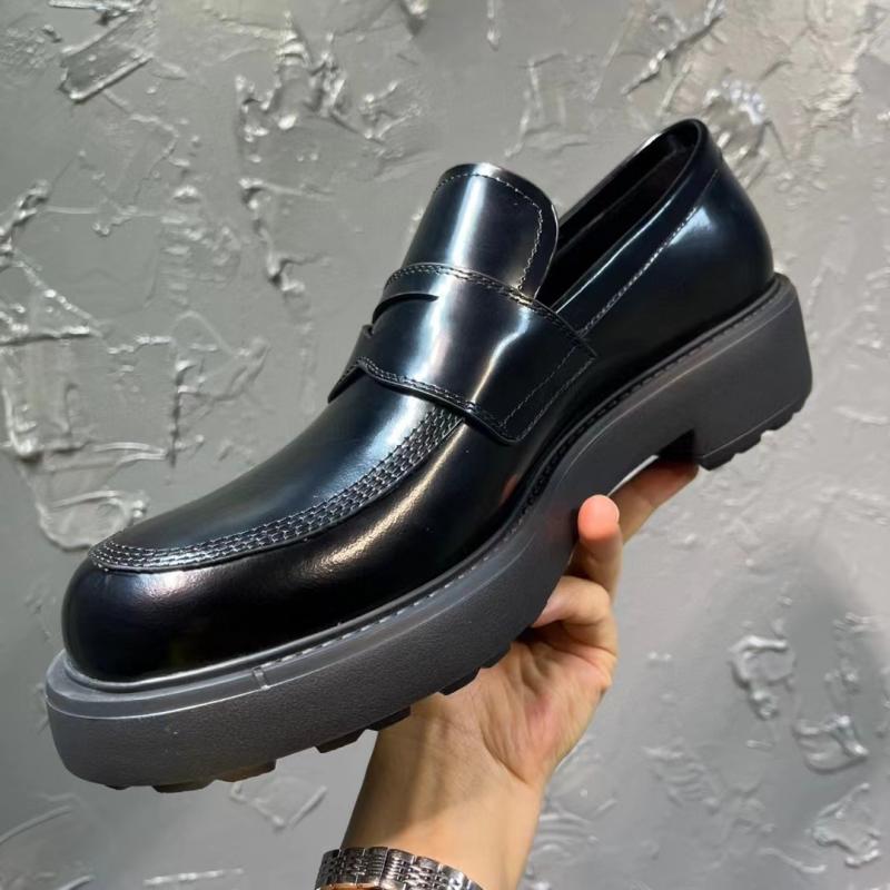 Loafers | Brushed Leather Loafers  –  Mens Loafers Black