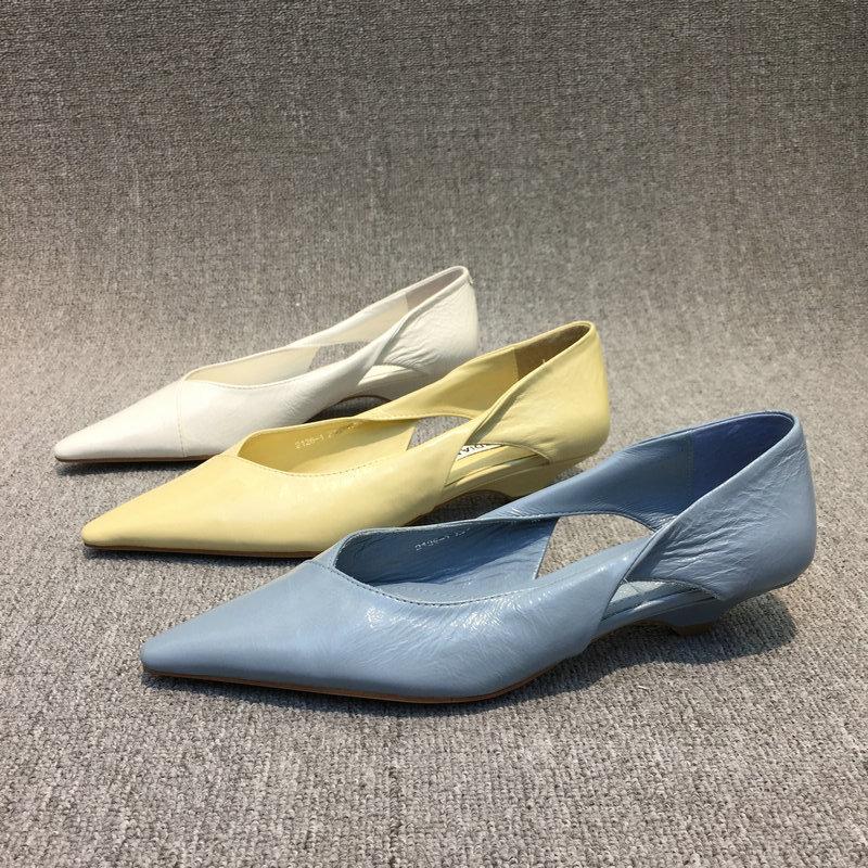 Pumps And Ballerinas | Brushed Leather Cut-Out Ballerinas  –  Womens Pumps And Ballerinas Pumps And Ballerinas