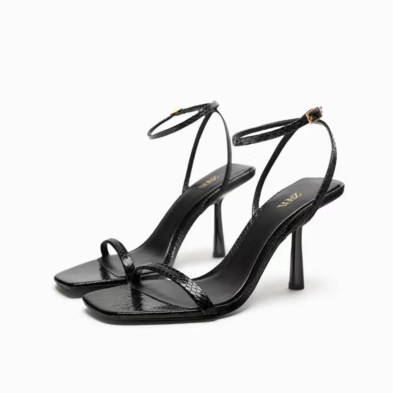 Sandals | Patent Leather Sandals  –  Womens Sandals Black