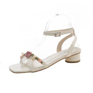 Sandals | Satin Sandals  –  Womens Sandals Albino White