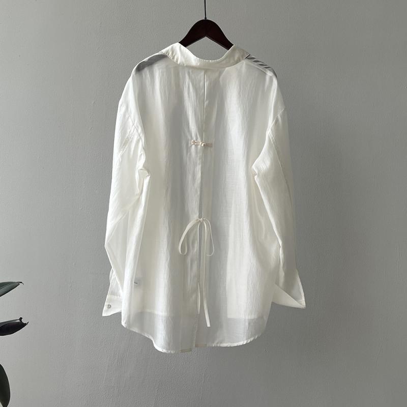 Shirts And Tops | Poplin Shirt With Crystal Brooch  –  Womens Clothing Shirts And Tops