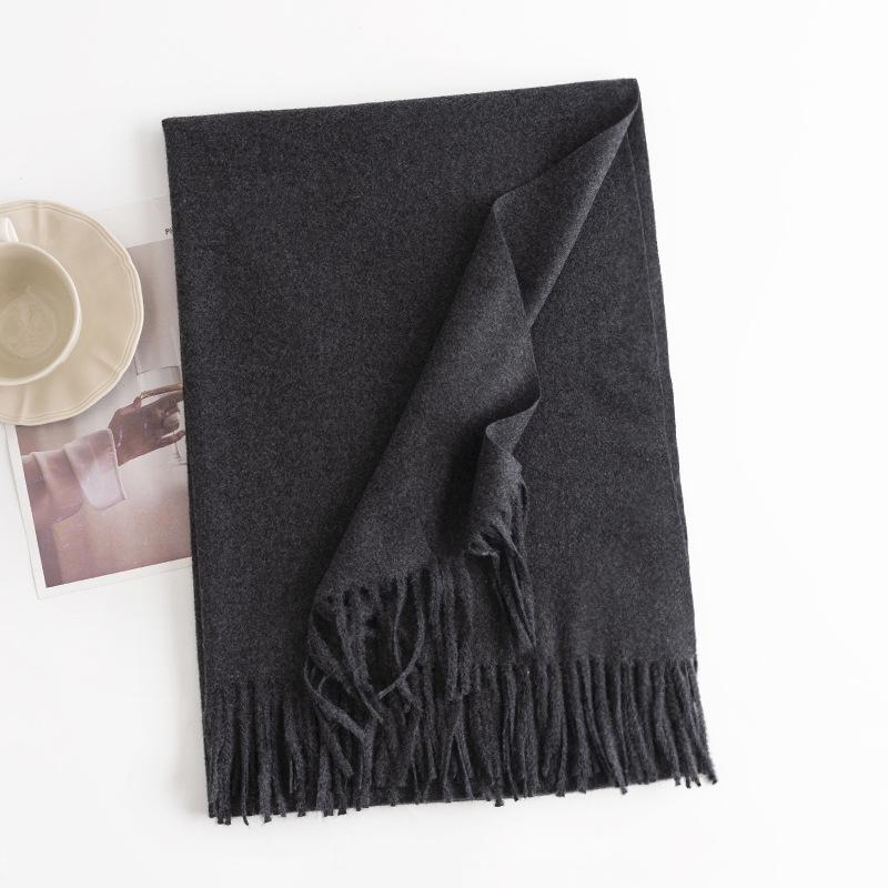 Silks And Scarves | Double Cashmere Scarf  –  Womens/Mens Accessories Albino/Grey