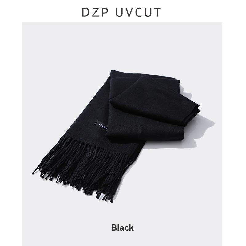 Silks And Scarves | Solid Color Cashmere Scarf  –  Mens Accessories Black