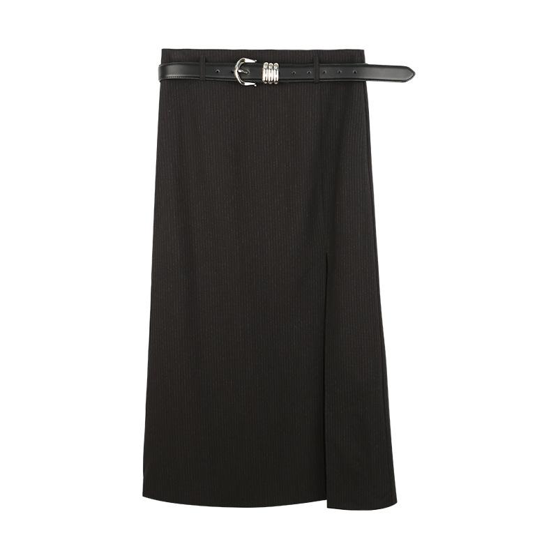 Skirts | Gabardine Skirt  –  Womens Clothing Black