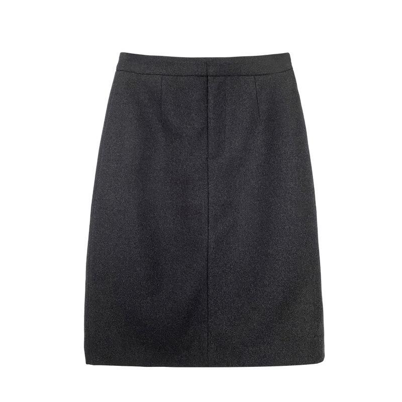 Skirts | Mouliné Midi-Skirt  –  Womens Clothing Black