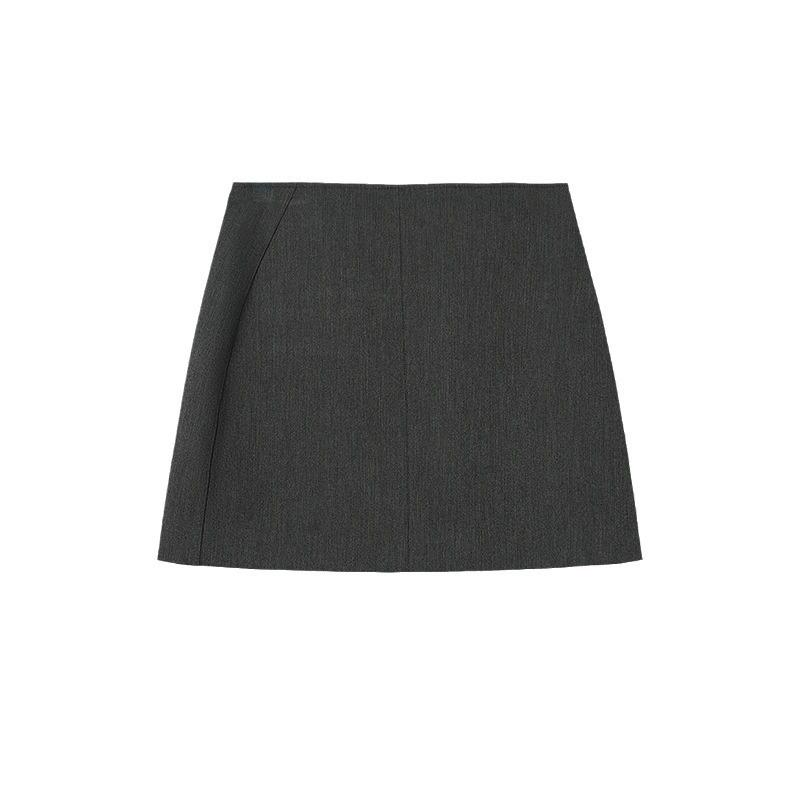 Skirts | Vintage-Look Rush Stitch Midi-Skirt  –  Womens Clothing Anthracite Gray