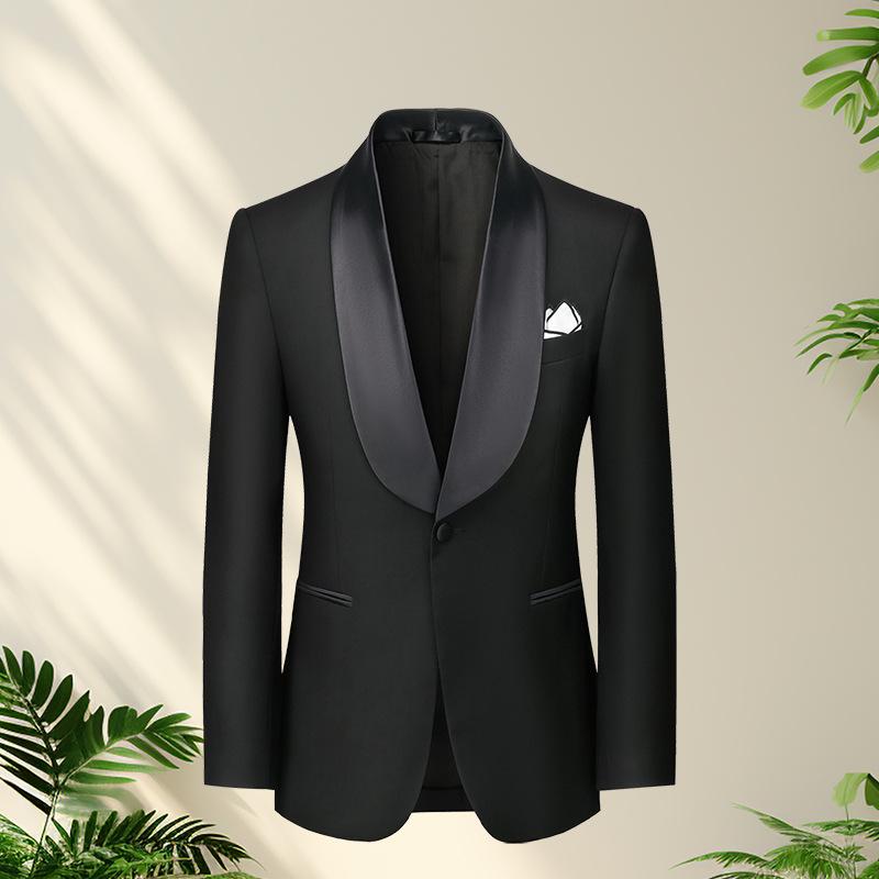 Suits | Single-Breasted Wool And Mohair Tuxedo  –  Mens Clothing Black